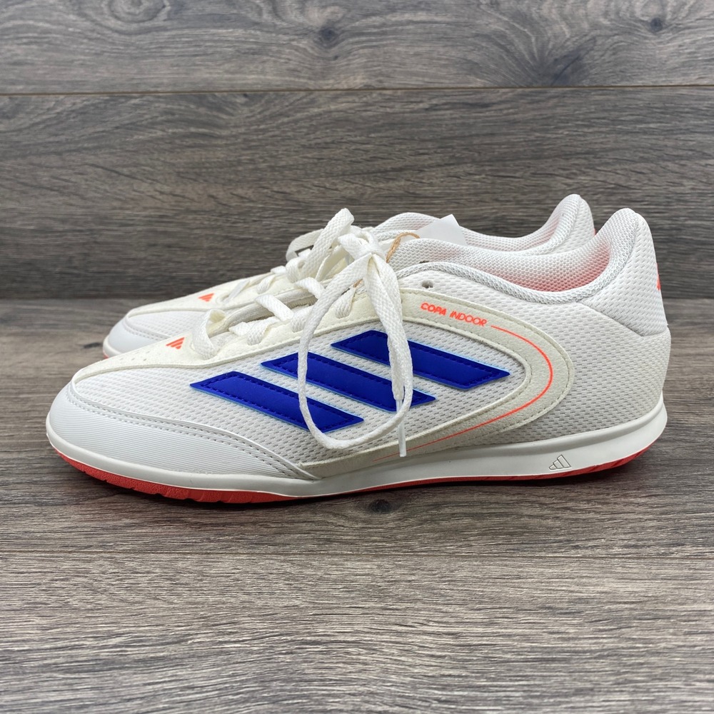 Adidas Copa Indoor Court L Soccer Shoes Mens 5.5 White Blue Orange JR2888